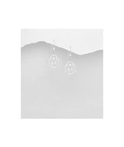 Boucles D'oreilles Ange En Argent