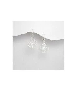 Boucles D'oreilles Arbre De Vie Coeurs