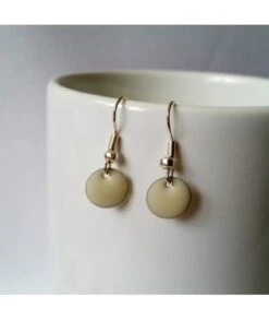 Boucles D'oreilles Confettis Blanc Coco