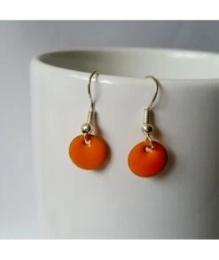 Boucles D'oreilles Confettis Orange