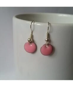 Boucles D'oreilles Confettis Rose Bonbon