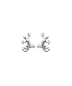 Boucles D'oreilles Lézards En Argent