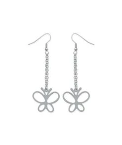 Boucles D'Oreilles Papillons Acier