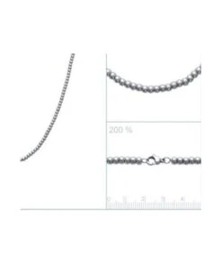 Bracelet 20 Cm Perles Acier