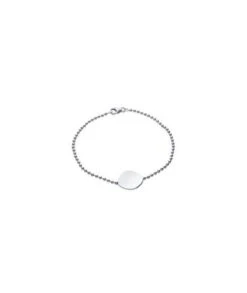 Bracelet Boules Médaille Ondulée