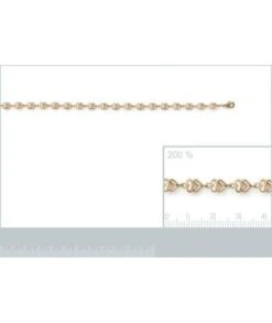 Bracelet Double Coeur Plaqué Or