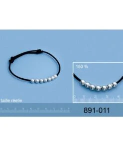 Bracelet 7 Perles En Argent