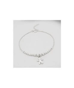 Bracelet En Argent Avec Enfant Garçon