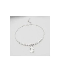 Bracelet Fille Et Perles En Argent