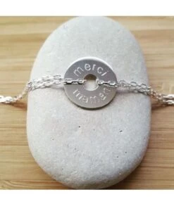 Bracelet Gloria Disque Avec Gravure