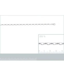Bracelet Maille Ovale Argent