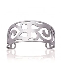 Bracelet Manchette Arabesques Acier