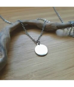 Bracelet Ou Collier Avec Médaille 12 Mm Acier