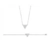 Bracelet Ou Collier "Triangle" Acier