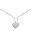 Collier Pénélope Coeur Argent Gravé