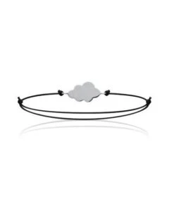 Bracelet Pour Un Rêveur Argent Nuage Sur Cordon