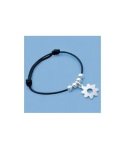 Bracelet Soleil 4 Perles Argent