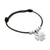 Bracelet Trèfle 4 Perles Argent
