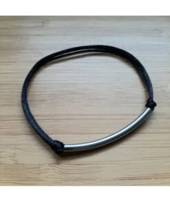 Bracelet Tube • Acier Argenté Ou Doré