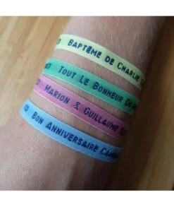 Bracelets Personnalisés Tissés • Message