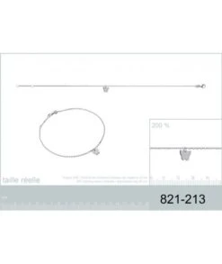 Chaîne De Cheville Papillon Argent