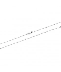 Chaîne Perlée En Argent