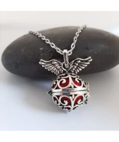 Collier Bola De Grossesse • Ailes Argentées