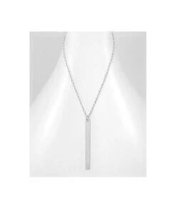 Collier Barre à Graver En Argent 925/000