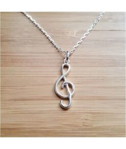 Collier Clé De Sol Argent