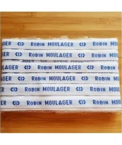 Étiquettes Tissées à Coudre • Blanc/bleu • Marquage Vêtement Nom Prénom