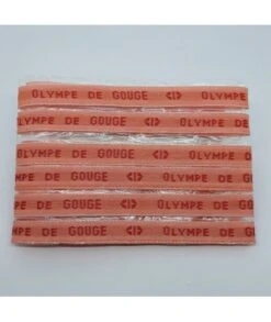 Étiquettes Tissées à Coudre • Fond Orange / Texte Rouge • Marquage Vêtement Nom Prénom • Bracelets Message