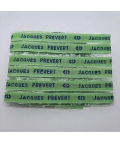 Étiquettes Tissées à Coudre • Fond Vert / Texte Bleu • Marquage Vêtement Nom Prénom • Bracelets Message
