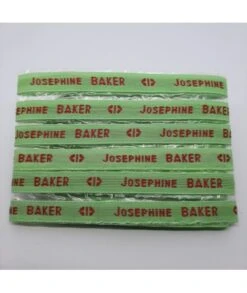 Étiquettes Tissées à Coudre • Fond Vert / Texte Rouge • Marquage Vêtement Nom Prénom • Bracelets Message