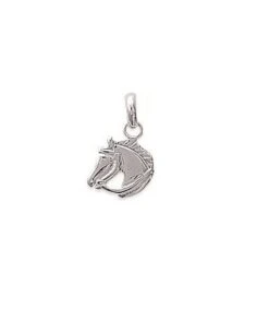Pendentif Tête De Cheval Ou Poney Argent