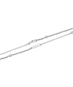 Gourmette Eden Fine 15 Cm En Argent Avec Gravure