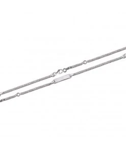 Gourmette Sacha 15 Cm En Argent Avec Gravure