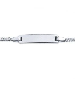 Gourmette Lou 15 Cm En Argent Avec Gravure