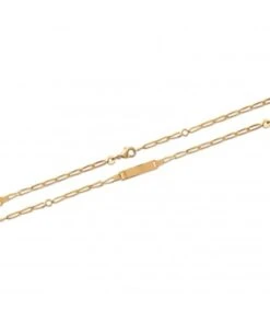 Gourmette Eden 16 Cm En Plaqué Or Avec Gravure