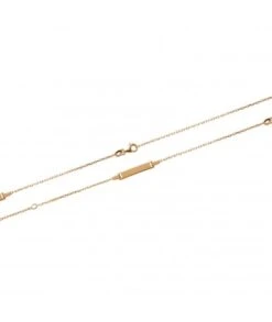 Gourmette Alix 16 Cm En Plaqué Or Avec Gravure