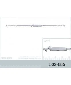 Gourmette Dauphin Argent