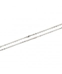 Gourmette Grain De Café 18 Cm En Argent Rhodié