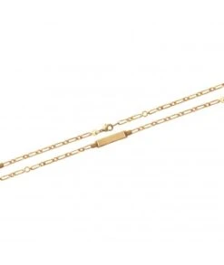 Gourmette Marley Large 16 Cm En Plaqué Or Avec Gravure