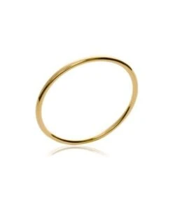 Jonc épais • 4mm/66mm • Plaqué Or Jaune