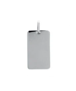 Pendentif Rectangle Acier 19 X 32 Mm à Graver
