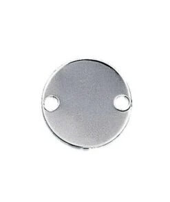 Médaille Ronde 20 Mm 2 Trous Argent Intercalaire Pendentif