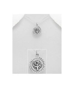 Pendentif Arbre De Vie En Argent 15 Mm