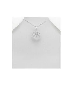 Pendentif Argent Médaille Arbre De Vie 13 Mm