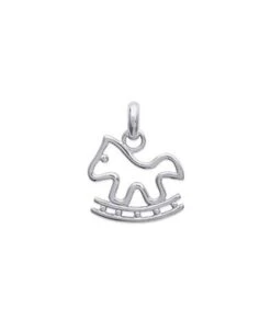 Pendentif Cheval A Bascule Argent