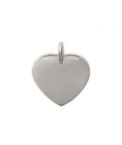 Pendentif Coeur En Acier 20 Mm à Graver Avec Ou Sans Gravure