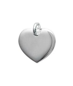 Pendentif Coeur épais 20 Mm En Argent Massif